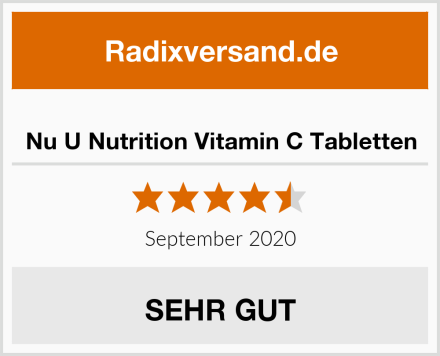  Nu U Nutrition Vitamin C Tabletten Test