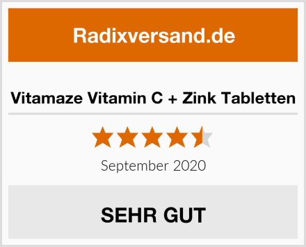  Vitamaze Vitamin C + Zink Tabletten Test