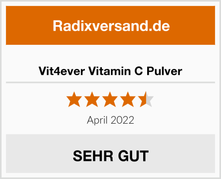  Vit4ever Vitamin C Pulver Test
