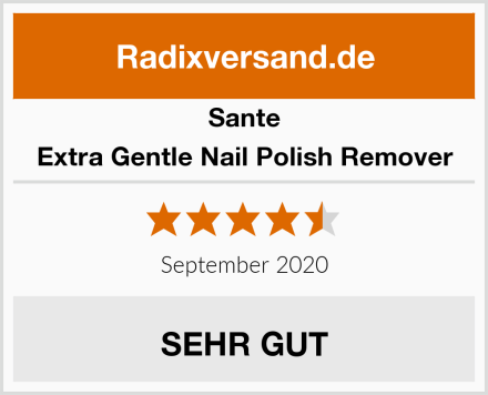 Sante Extra Gentle Nail Polish Remover Test