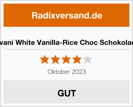  Vivani White Vanilla-Rice Choc Schokolade Test