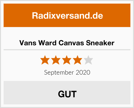  Vans Ward Canvas Sneaker Test