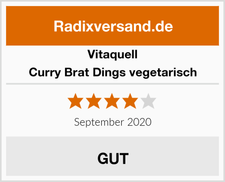 Vitaquell Curry Brat Dings vegetarisch Test