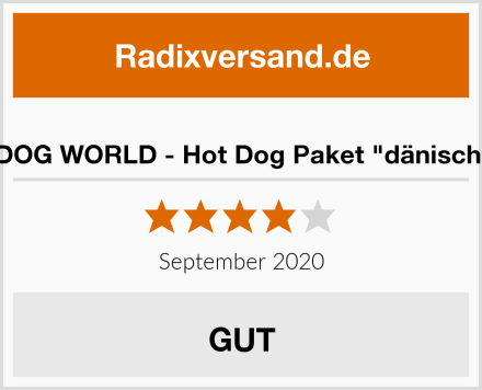  HOT DOG WORLD - Hot Dog Paket "dänische Art" Test