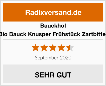 Bauckhof Bio Bauck Knusper Frühstück Zartbitter Test