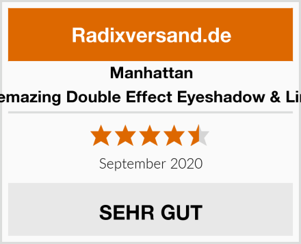 Manhattan Eyemazing Double Effect Eyeshadow & Liner Test