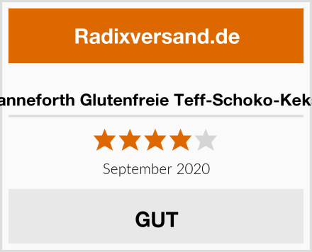  Hanneforth Glutenfreie Teff-Schoko-Kekse Test