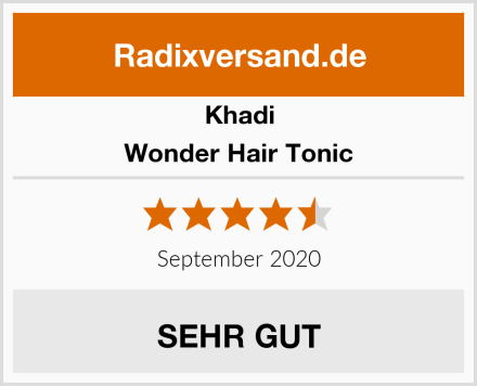 Khadi Wonder Hair Tonic Test