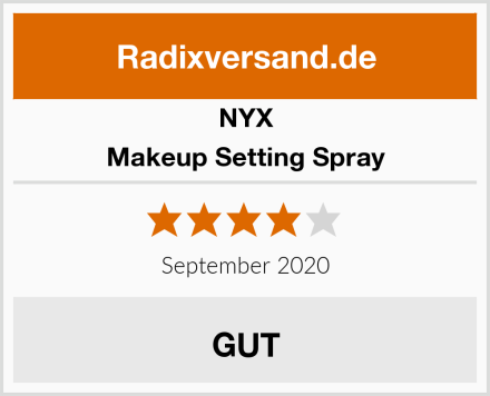 NYX Makeup Setting Spray Test