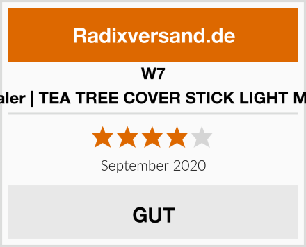 W7 Concealer | TEA TREE COVER STICK LIGHT MEDIUM Test