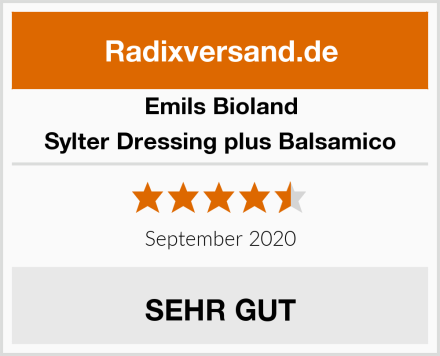 Emils Bioland Sylter Dressing plus Balsamico Test