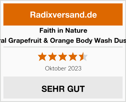 Faith in Nature Natural Grapefruit & Orange Body Wash Duschgel Test
