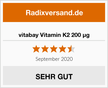  vitabay Vitamin K2 200 µg Test