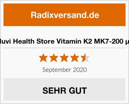  Nuvi Health Store Vitamin K2 MK7-200 µg Test