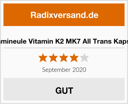  Vitamineule Vitamin K2 MK7 All Trans Kapseln Test