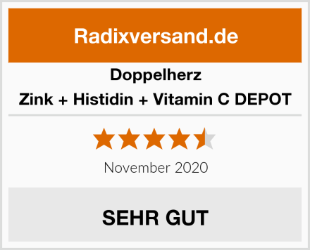 Doppelherz Zink + Histidin + Vitamin C DEPOT Test