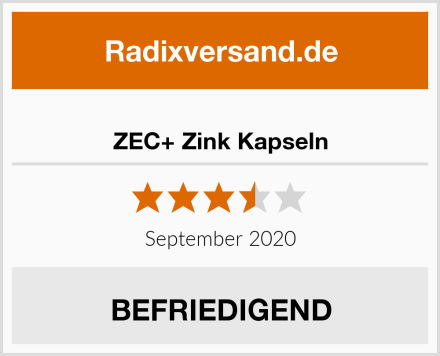 ZEC+ Zink Kapseln Test
