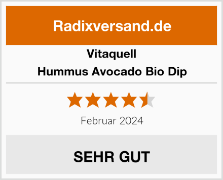 Vitaquell Hummus Avocado Bio Dip Test