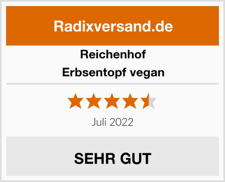 Reichenhof Erbsentopf vegan Test