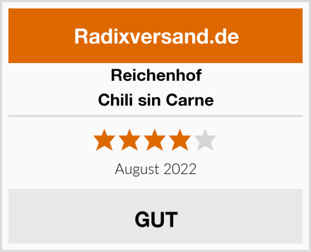 Reichenhof Chili sin Carne Test
