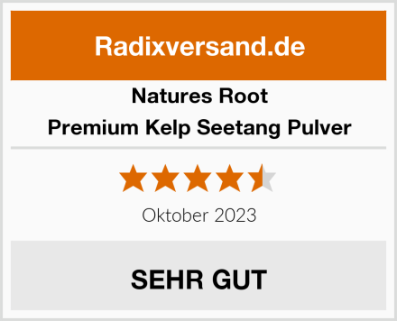 Natures Root Premium Kelp Seetang Pulver Test