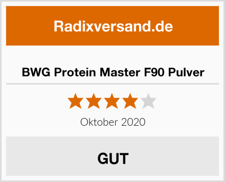  BWG Protein Master F90 Pulver Test