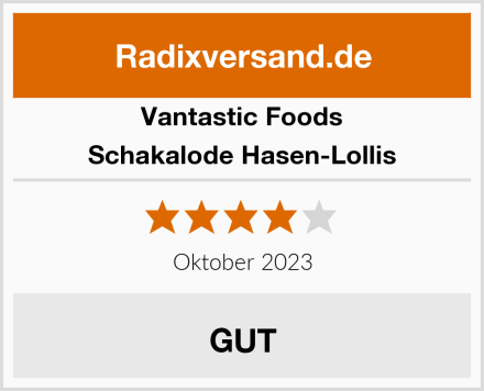 Vantastic Foods Schakalode Hasen-Lollis Test