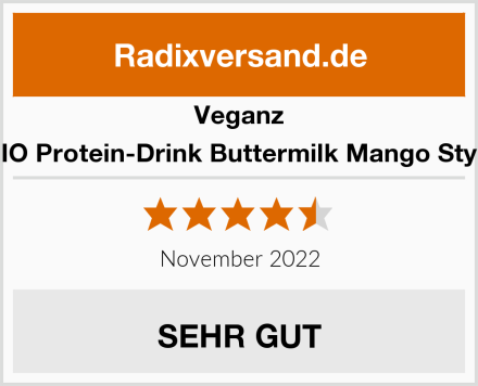 Veganz BIO Protein-Drink Buttermilk Mango Style Test