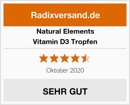 Natural Elements Vitamin D3 Tropfen Test