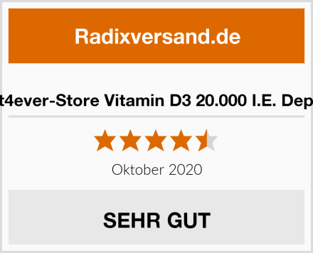  Vit4ever-Store Vitamin D3 20.000 I.E. Depot Test