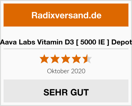 Aava Labs Vitamin D3 [ 5000 IE ] Depot Test