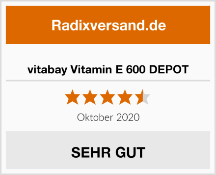  vitabay Vitamin E 600 DEPOT Test