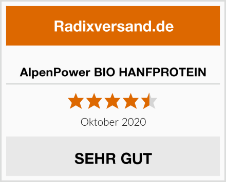  AlpenPower BIO HANFPROTEIN Test