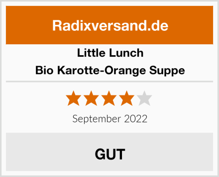 Little Lunch Bio Karotte-Orange Suppe Test