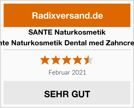 SANTE Naturkosmetik Sante Naturkosmetik Dental med Zahncreme Test