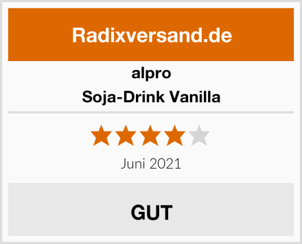 Alpro Soja-Drink Vanilla Test