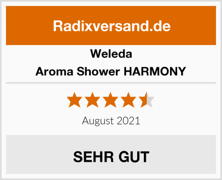 Weleda Aroma Shower HARMONY Test