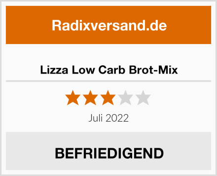  Lizza Low Carb Brot-Mix Test