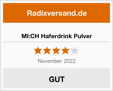  MI:CH Haferdrink Pulver Test