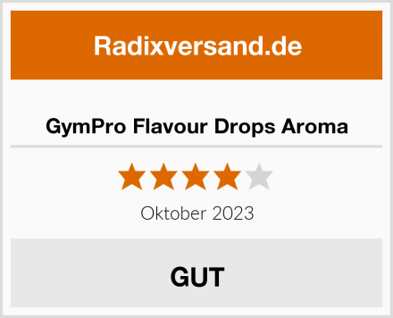  GymPro Flavour Drops Aroma Test