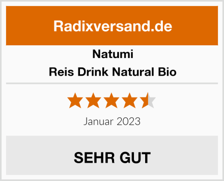 Natumi Reis Drink Natural Bio Test