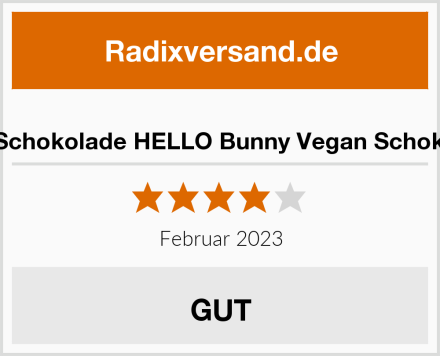  Lindt Schokolade HELLO Bunny Vegan Schokohase Test