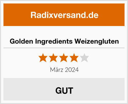  Golden Ingredients Weizengluten Test