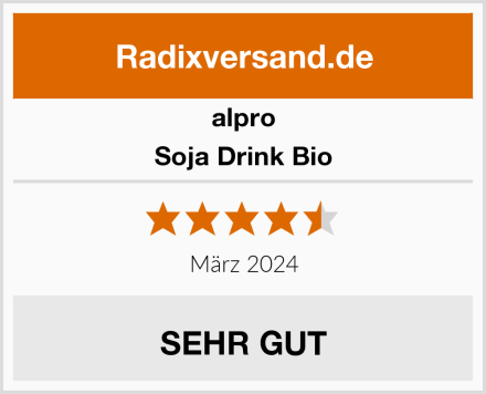 alpro Soja Drink Bio Test