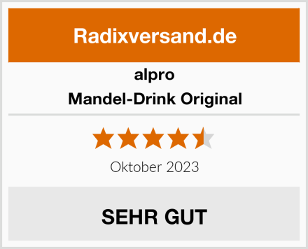 alpro Mandel-Drink Original Test