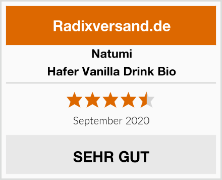 Natumi Hafer Vanilla Drink Bio Test