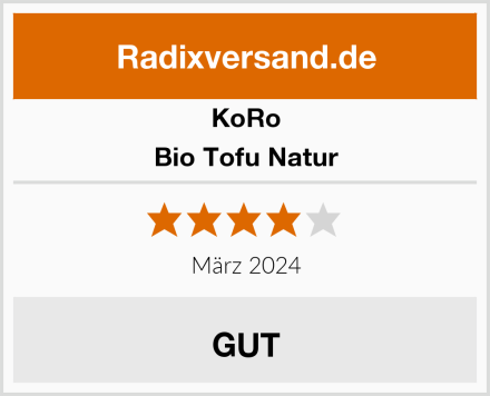 Koro Bio Tofu Natur Test