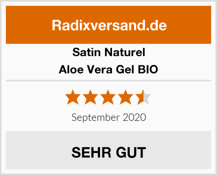 Satin Naturel Aloe Vera Gel BIO Test