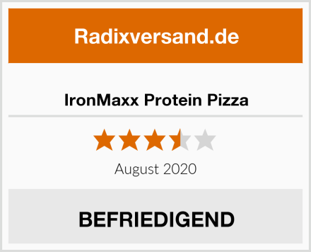  IronMaxx Protein Pizza Test