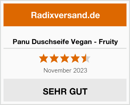  Panu Duschseife Vegan - Fruity Test